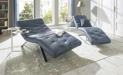 W.SCHILLIG Relaxliege Leder Sweet Dreams | 65|cm Blau