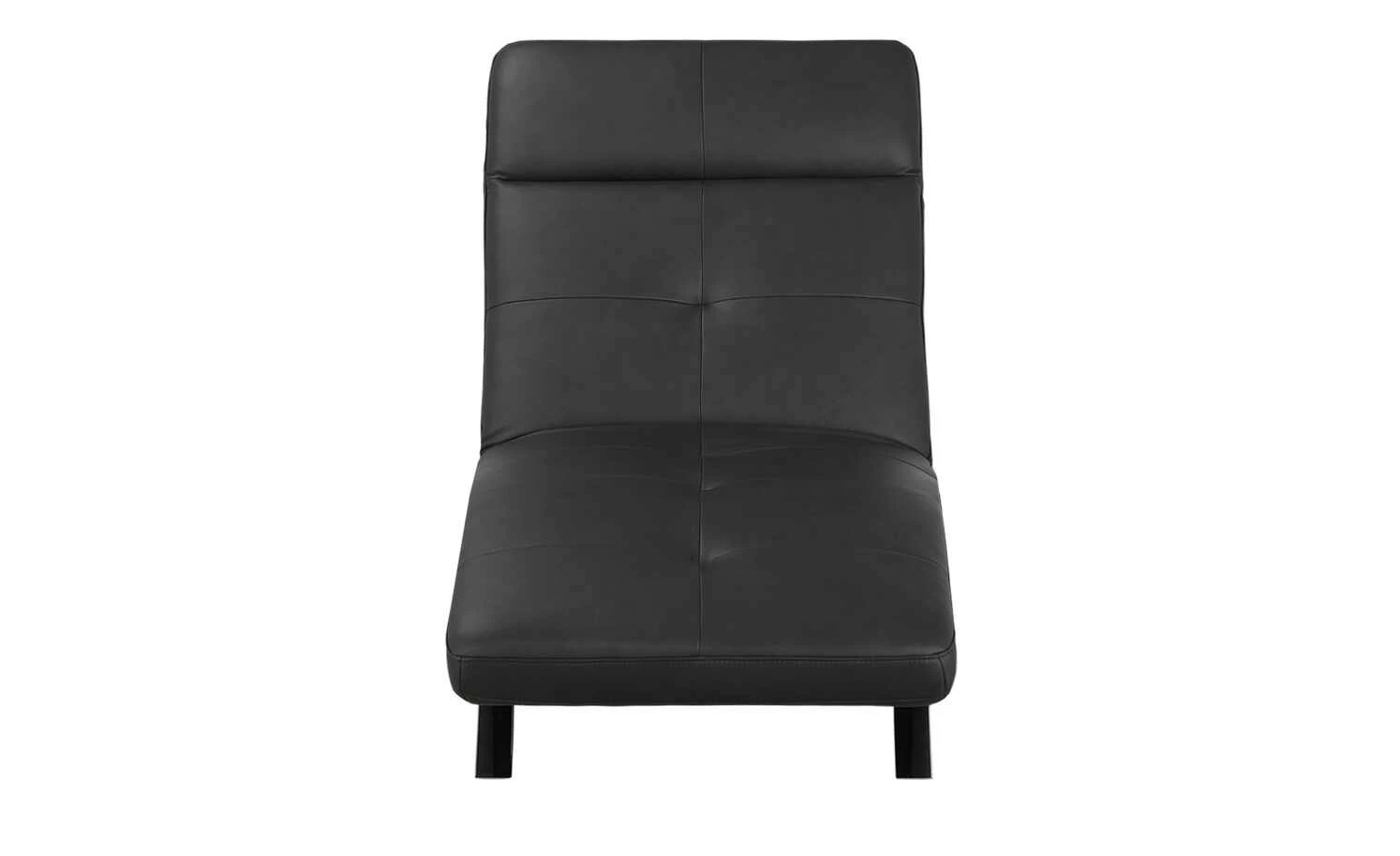Relaxliege aus Leder Riva | Black (Schwarz) 7 Relaxliege aus Leder Riva | Black (Schwarz) – Bild 5