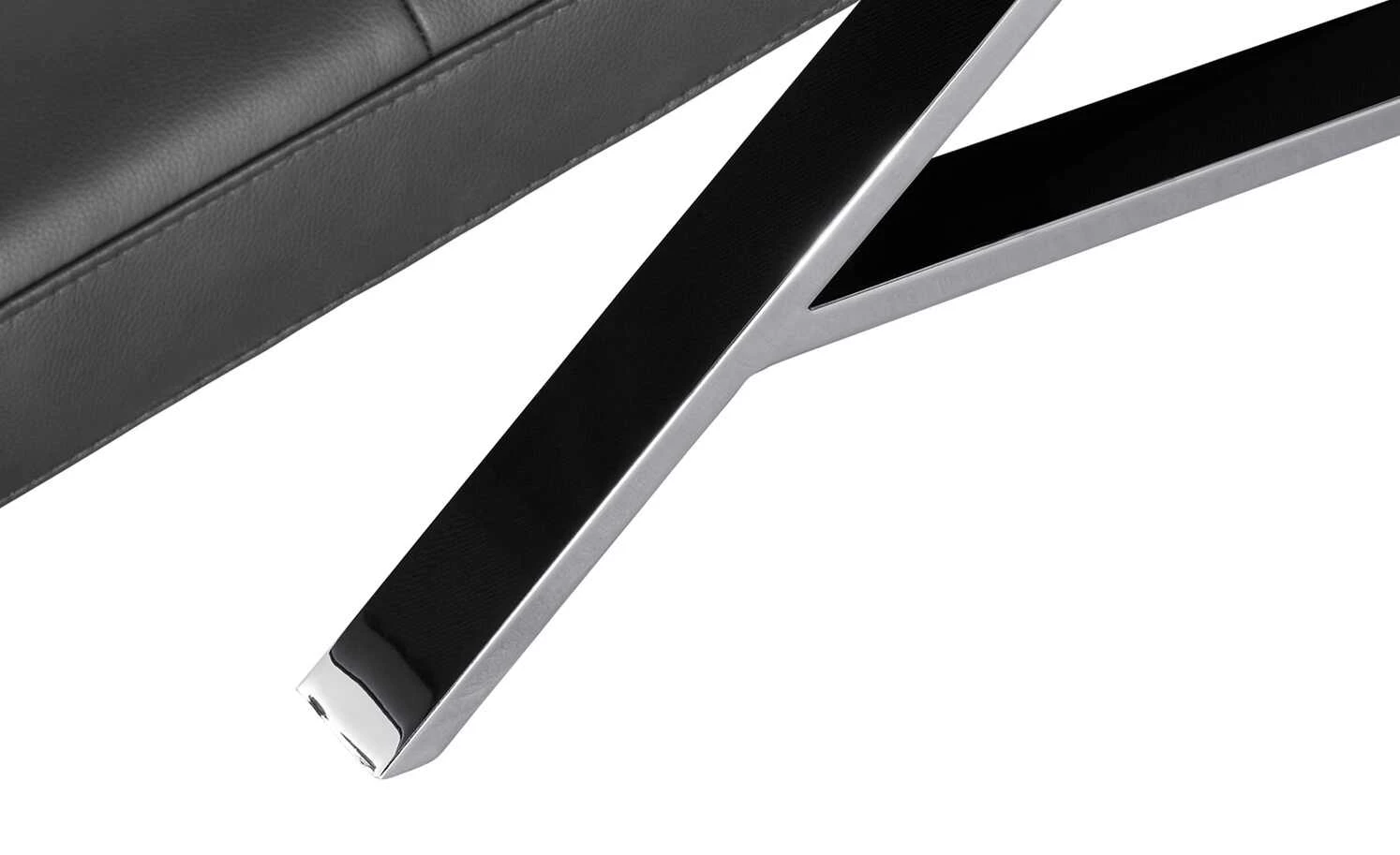 Relaxliege aus Leder Riva | Black (Schwarz) 9 Relaxliege aus Leder Riva | Black (Schwarz) – Bild 7