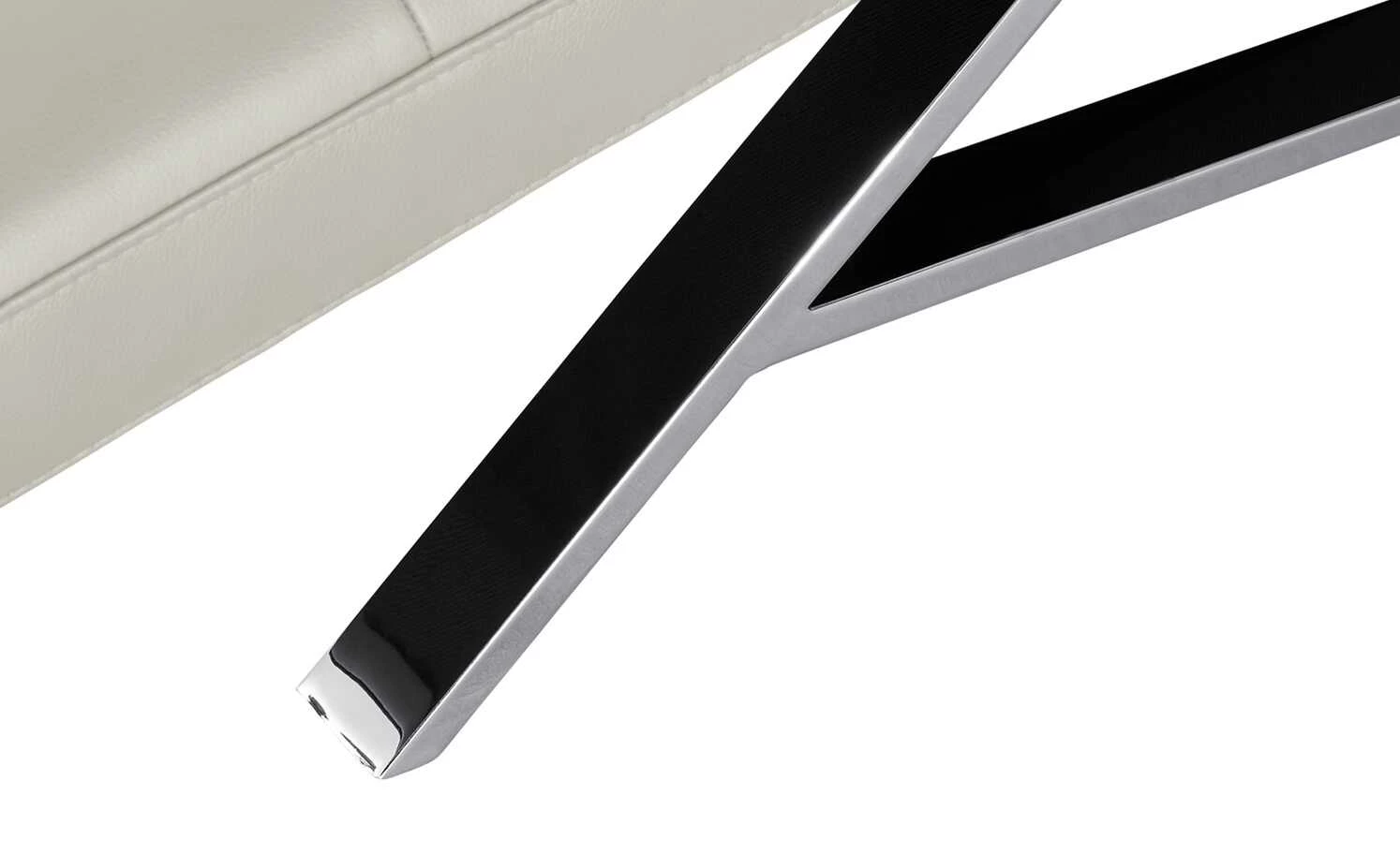 Relaxliege aus Leder Riva | Light Grey (Hellgrau) 10 Relaxliege aus Leder Riva | Light Grey (Hellgrau) – Bild 8