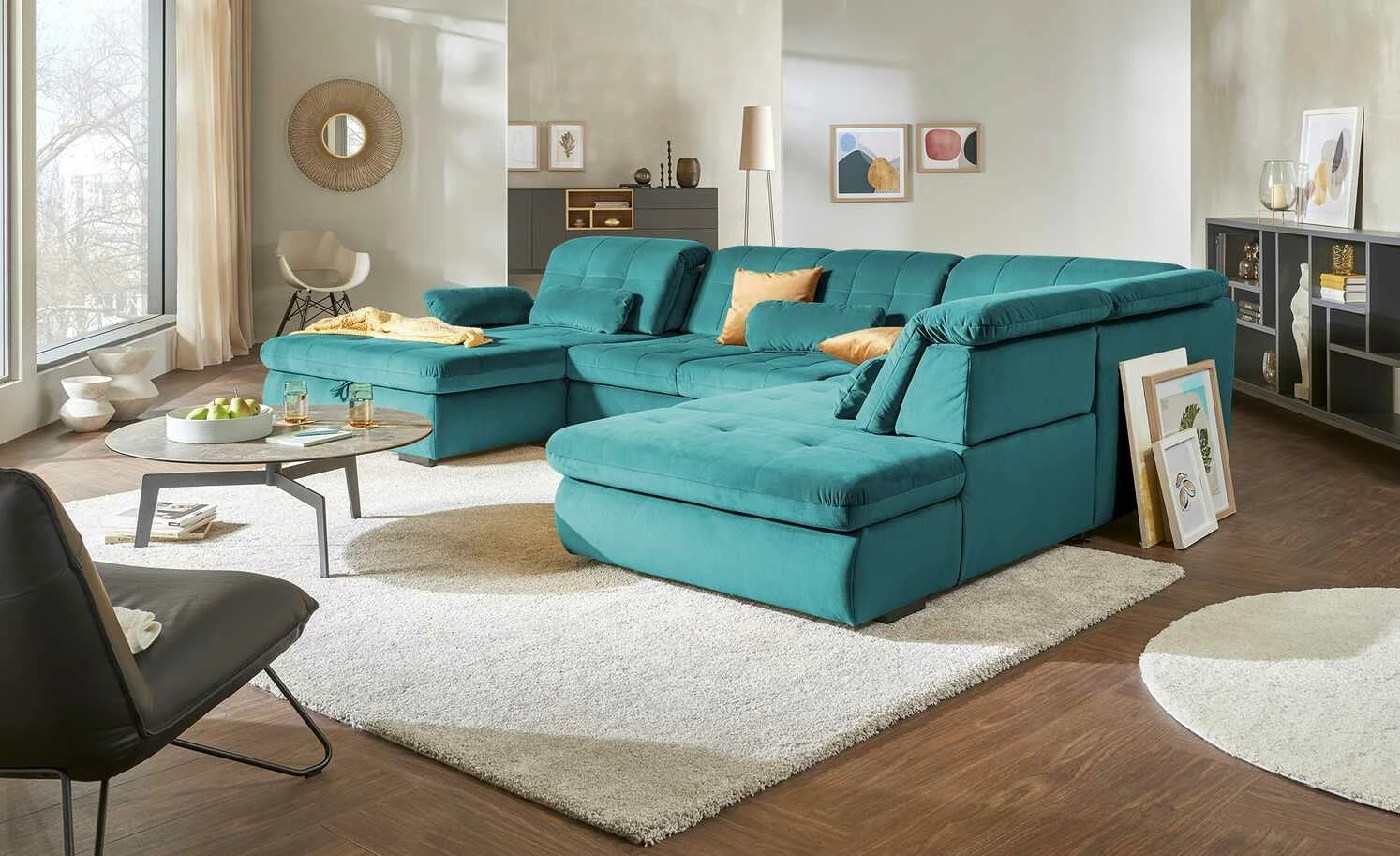 Lounge Collection Nierenkissen Spencer | Petrol 3 Lounge Collection Nierenkissen Spencer | Petrol