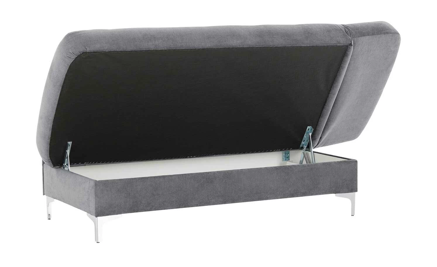 Liege Greta | Grau (Dunkelgrau) rechts Rückenkissen gesteppt 12 Liege Greta | Grau (Dunkelgrau) rechts Rückenkissen gesteppt – Bild 10