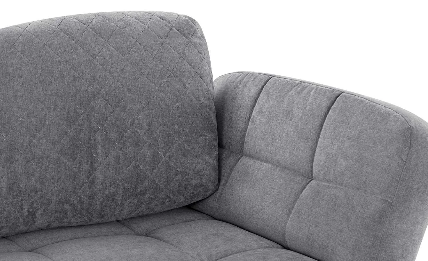 Liege Greta | Grau (Dunkelgrau) rechts Rückenkissen gesteppt 9 Liege Greta | Grau (Dunkelgrau) rechts Rückenkissen gesteppt – Bild 7