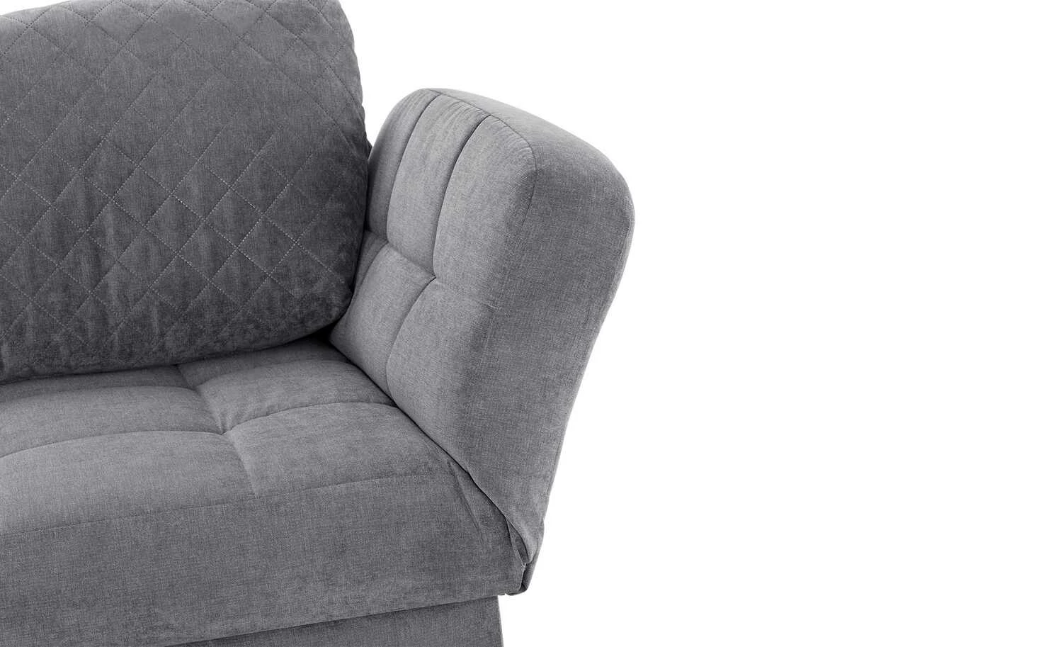 Liege Greta | Grau (Dunkelgrau) rechts Rückenkissen gesteppt 10 Liege Greta | Grau (Dunkelgrau) rechts Rückenkissen gesteppt – Bild 8
