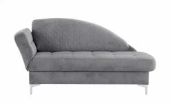 Liege Greta | Grau (Dunkelgrau) links Rückenkissen gesteppt