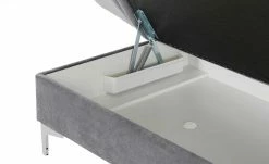 Liege Greta | Grau (Dunkelgrau) links Rückenkissen gesteppt -Polsterzubehör Verkäufe 2022 29403375 8 202204272232