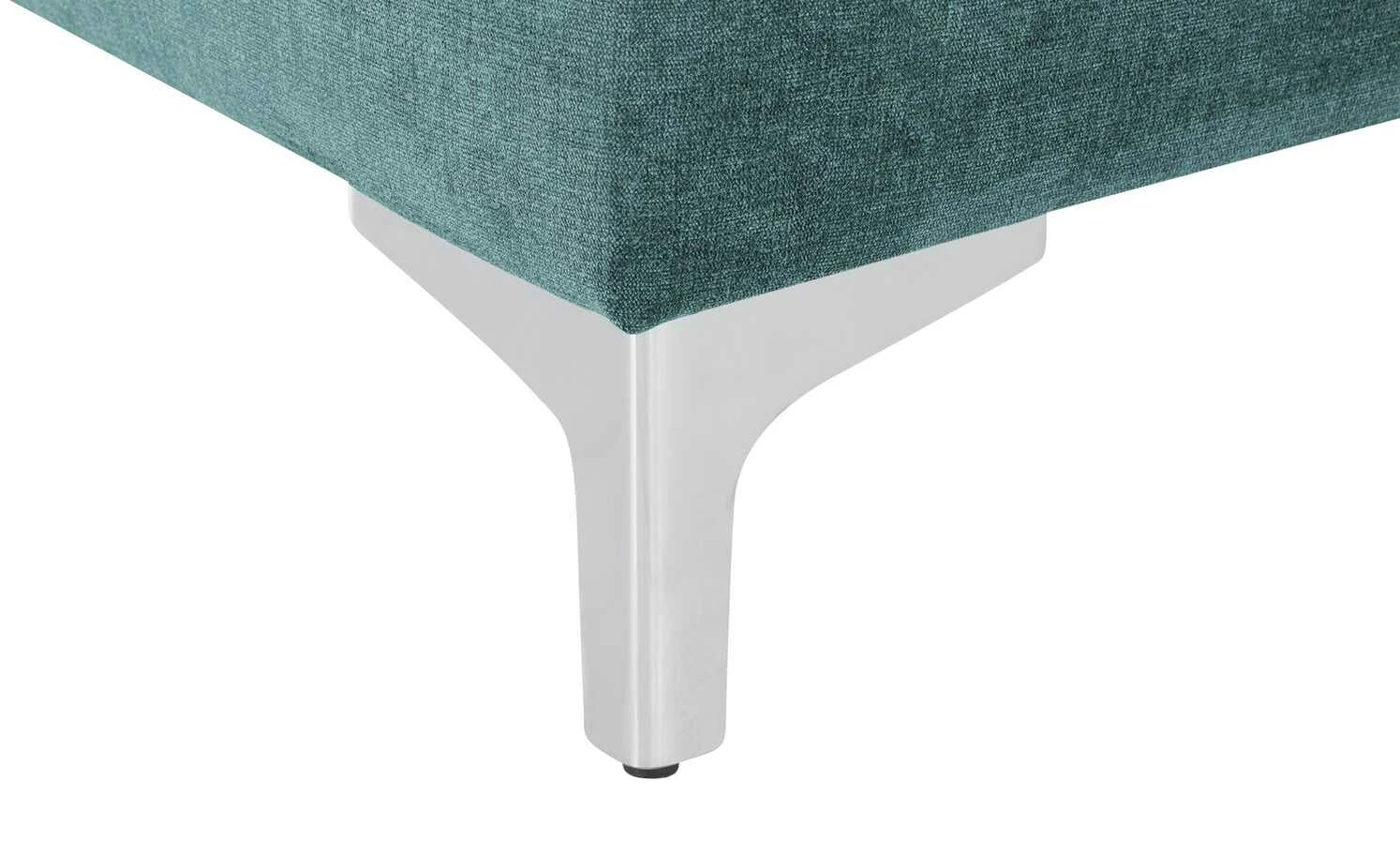 Liege Greta | Smaragd (Petrol) rechts Rückenkissen gesteppt 5 Liege Greta | Smaragd (Petrol) rechts Rückenkissen gesteppt – Bild 3