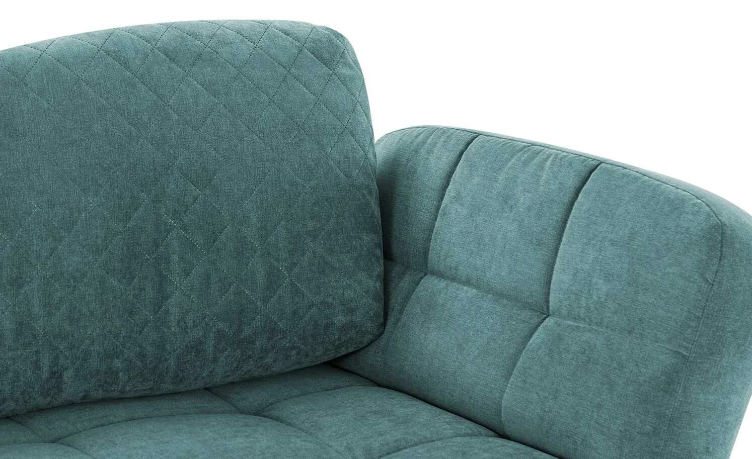 Liege Greta | Smaragd (Petrol) rechts Rückenkissen gesteppt 7 Liege Greta | Smaragd (Petrol) rechts Rückenkissen gesteppt – Bild 5