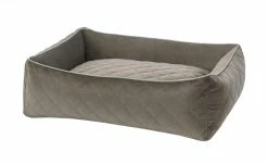 LABONI Hundebett Samt Classic | Stone (Grau) L -Polsterzubehör Verkäufe 2022 28401369 2 202108091258